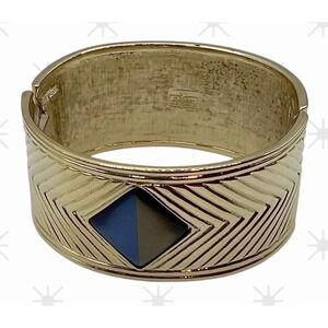 Gallery Originals‎ Vintage Avon Egyptian Revival Nile Blue hinged cuff bracelet